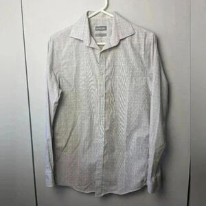MICHEAL KORS Long sleeves button down shirts size small Gray Pink and white